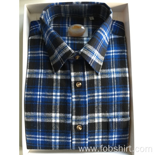 China 100% Cotton Flannel Fabric Business Shirt Manufactory